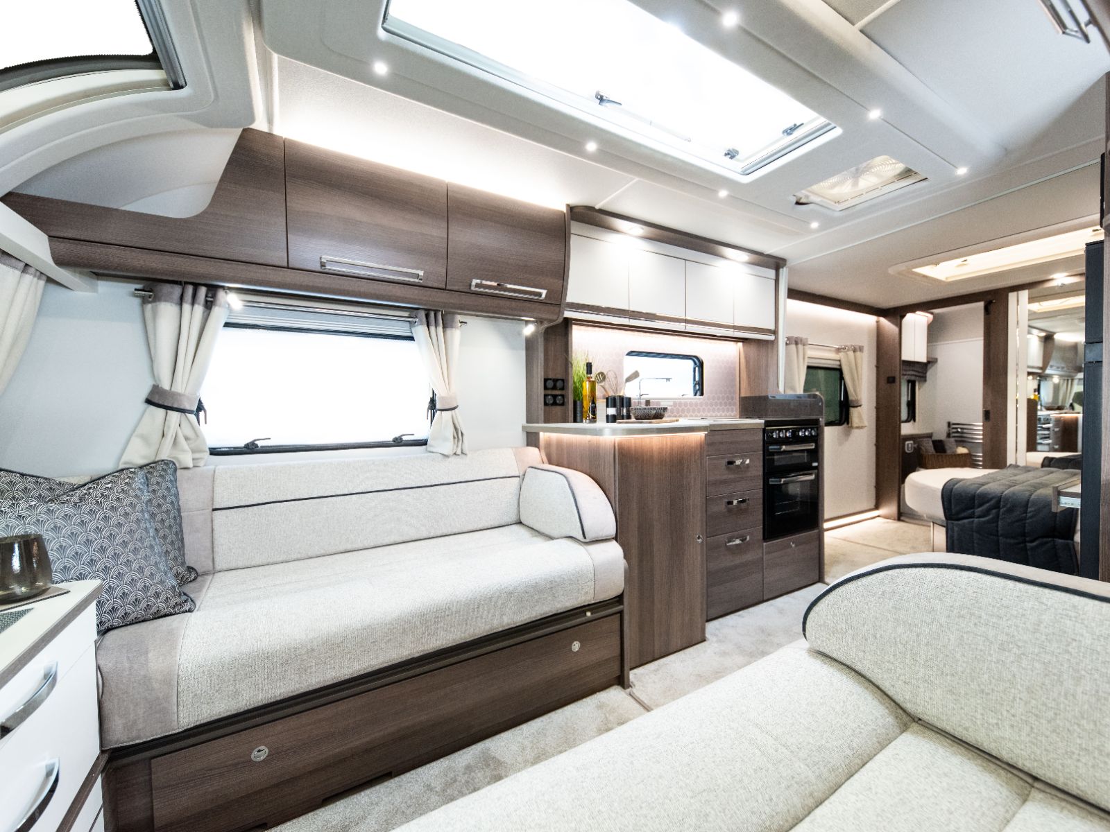 Luxury Caravan Lounge Area